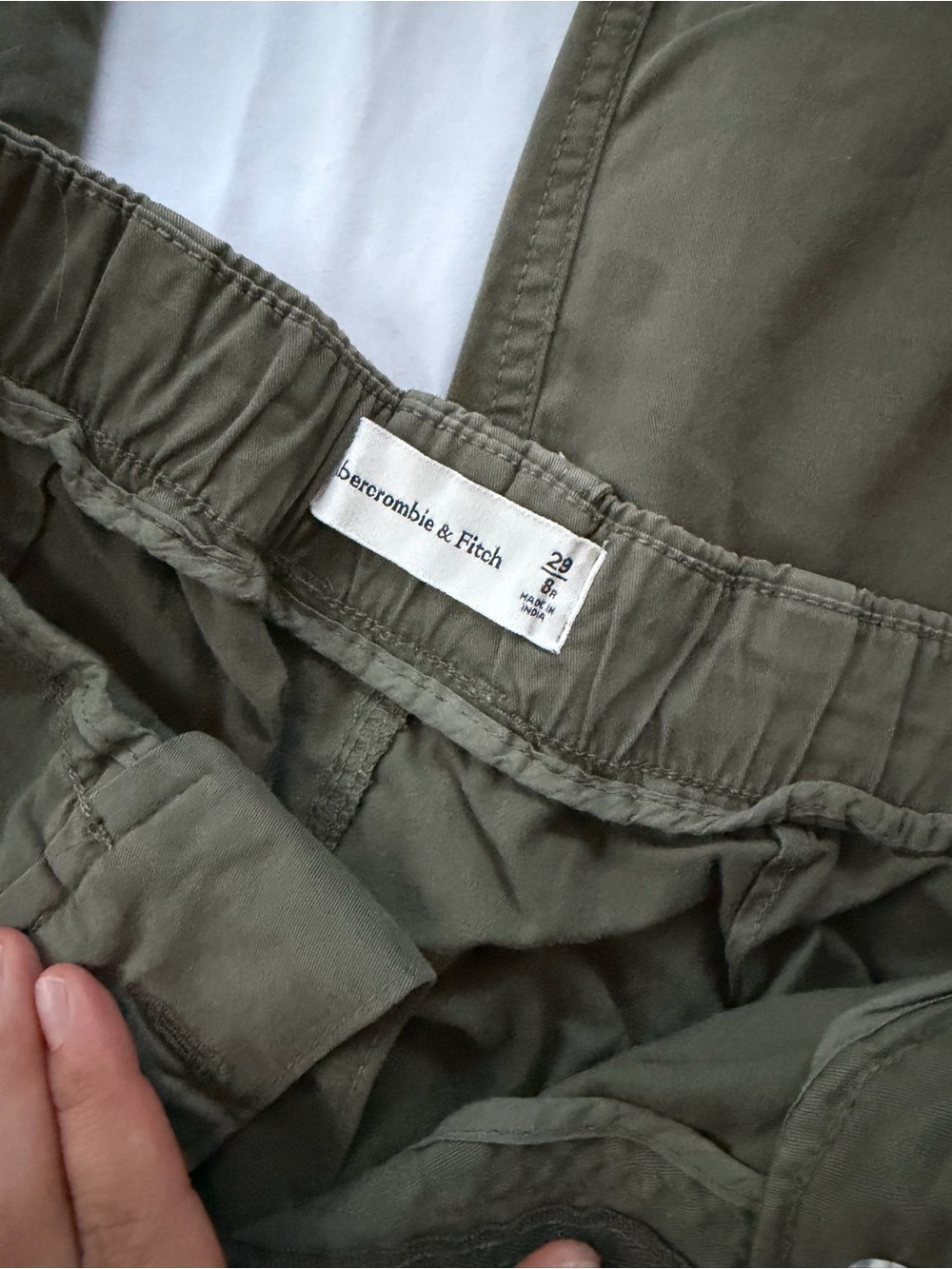 Abercrombie & Fitch Olive Green Women's Cargo Pants